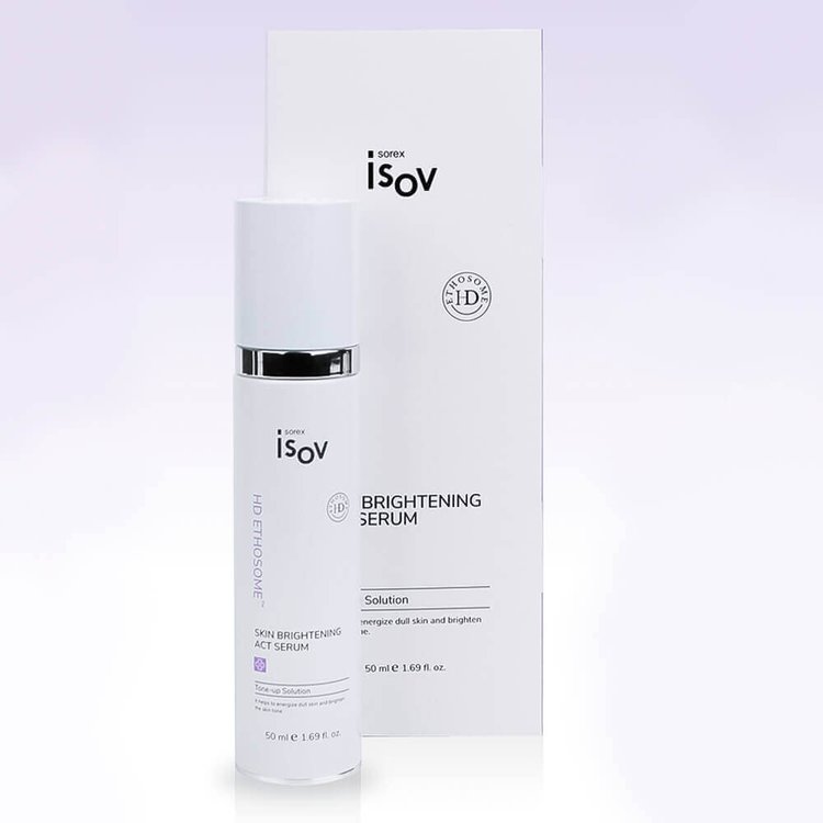 ISOV Skin Brightening Act Serum 50 mL bottle and box